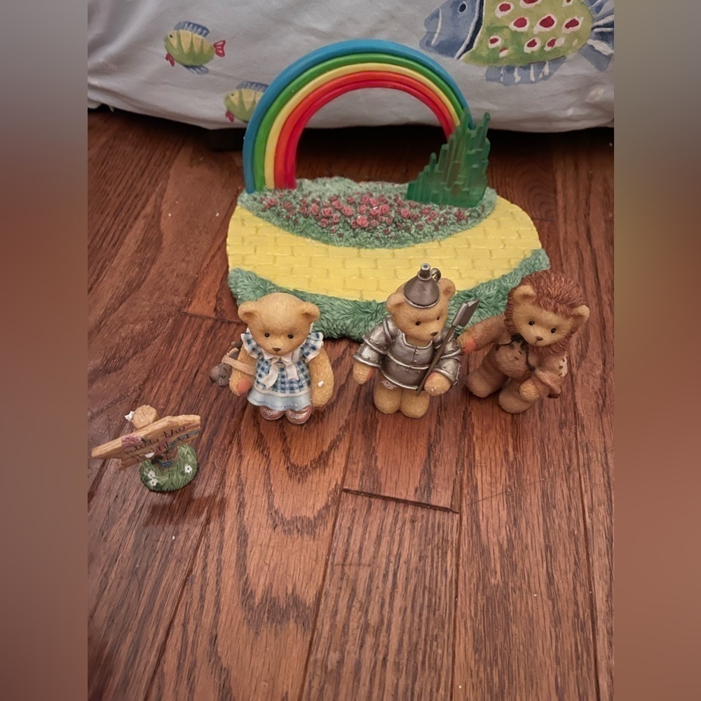 Cherished Teddies FOLLOW THE YELLOW BRICK ROAD Wizard Of Oz 476501 Read